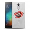 Полупрозрачный дизайнерский силиконовый чехол для Xiaomi RedMi Pro Собаки