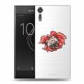 Полупрозрачный дизайнерский пластиковый чехол для Sony Xperia XZs Собаки