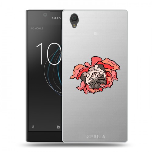 Полупрозрачный дизайнерский пластиковый чехол для Sony Xperia L1 Собаки