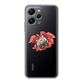 Полупрозрачный дизайнерский силиконовый чехол для Xiaomi RedMi 12 Собаки