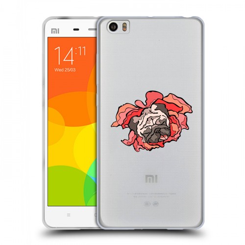 Полупрозрачный дизайнерский пластиковый чехол для Xiaomi Mi Note Собаки