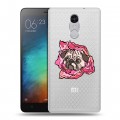 Полупрозрачный дизайнерский силиконовый чехол для Xiaomi RedMi Pro Собаки