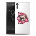 Полупрозрачный дизайнерский пластиковый чехол для Sony Xperia XZs Собаки