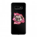 Полупрозрачный дизайнерский пластиковый чехол для Samsung Galaxy S10 Plus Собаки