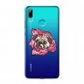 Полупрозрачный дизайнерский пластиковый чехол для Huawei P Smart (2019) Собаки