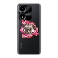 Полупрозрачный дизайнерский силиконовый чехол для Huawei Honor X5 Plus Собаки