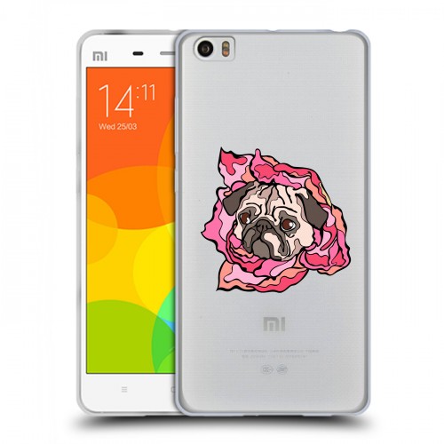 Полупрозрачный дизайнерский силиконовый чехол для Xiaomi Mi Note Собаки