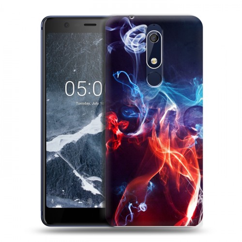 Дизайнерский пластиковый чехол для Nokia 5.1 Абстракции Дым