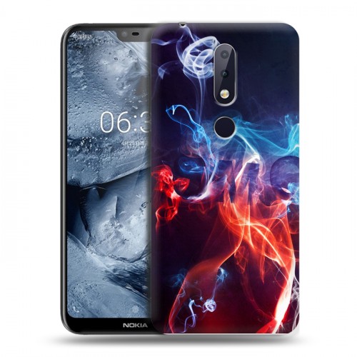 Дизайнерский силиконовый чехол для Nokia 6.1 Plus Абстракции Дым