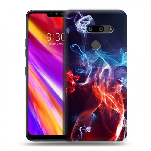 Дизайнерский пластиковый чехол для LG G8 ThinQ Абстракции Дым