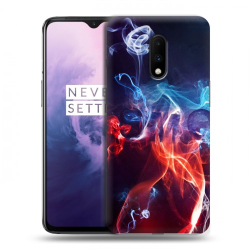 Дизайнерский пластиковый чехол для OnePlus 7 Абстракции Дым