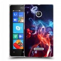 Дизайнерский пластиковый чехол для Microsoft Lumia 435 Абстракции Дым