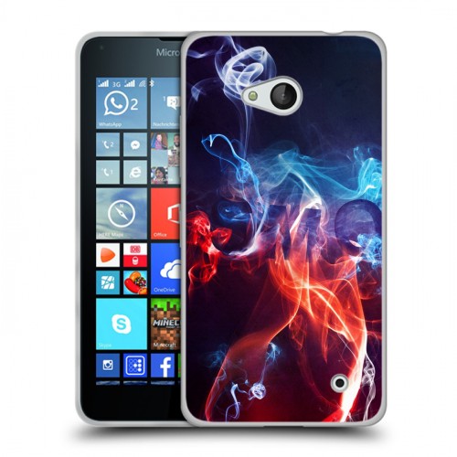 Дизайнерский пластиковый чехол для Microsoft Lumia 640 Абстракции Дым