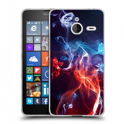 Дизайнерский пластиковый чехол для Microsoft Lumia 640 XL Абстракции Дым