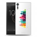 Полупрозрачный дизайнерский пластиковый чехол для Sony Xperia XZs Санкт-Петербург