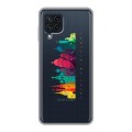 Полупрозрачный дизайнерский пластиковый чехол для Samsung Galaxy A22 Санкт-Петербург