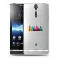 Полупрозрачный дизайнерский пластиковый чехол для Sony Xperia S Санкт-Петербург