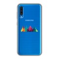 Полупрозрачный дизайнерский пластиковый чехол для Samsung Galaxy A50 Санкт-Петербург