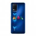 Полупрозрачный дизайнерский силиконовый чехол для Realme Narzo 30 5G Санкт-Петербург