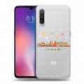 Полупрозрачный дизайнерский силиконовый с усиленными углами чехол для Xiaomi Mi9 Санкт-Петербург