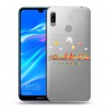 Полупрозрачный дизайнерский пластиковый чехол для Huawei Y6 (2019) Санкт-Петербург