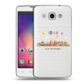 Полупрозрачный дизайнерский пластиковый чехол для LG L60 Санкт-Петербург