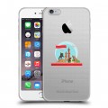 Полупрозрачный дизайнерский силиконовый чехол для Iphone 6 Plus/6s Plus Санкт-Петербург