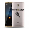 Полупрозрачный дизайнерский пластиковый чехол для ZTE Axon 7 Санкт-Петербург