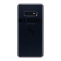 Полупрозрачный дизайнерский силиконовый чехол для Samsung Galaxy S10e Санкт-Петербург