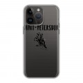 Полупрозрачный дизайнерский силиконовый чехол для Iphone 14 Pro Max Санкт-Петербург