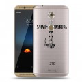 Полупрозрачный дизайнерский пластиковый чехол для ZTE Axon 7 Санкт-Петербург