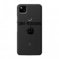 Полупрозрачный дизайнерский пластиковый чехол для Google Pixel 4a Санкт-Петербург