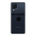 Полупрозрачный дизайнерский пластиковый чехол для Samsung Galaxy A22 Санкт-Петербург