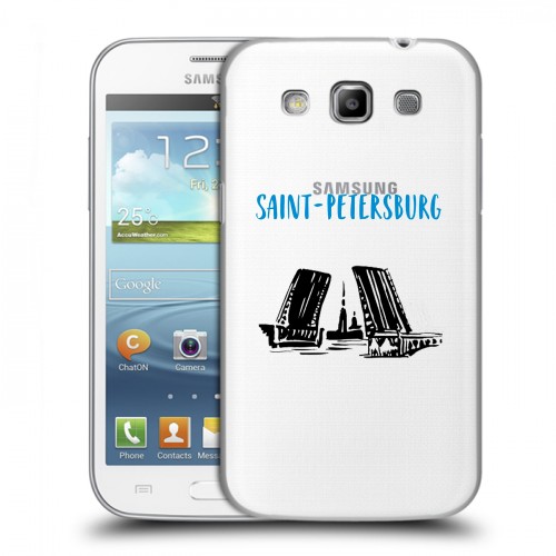Полупрозрачный дизайнерский пластиковый чехол для Samsung Galaxy Win Санкт-Петербург