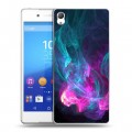 Дизайнерский пластиковый чехол для Sony Xperia Z3+ Абстракции Дым