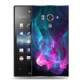 Дизайнерский пластиковый чехол для Sony Xperia acro S Абстракции Дым