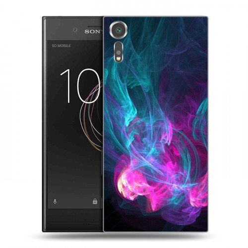 Дизайнерский пластиковый чехол для Sony Xperia XZs Абстракции Дым