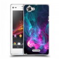 Дизайнерский пластиковый чехол для Sony Xperia L Абстракции Дым