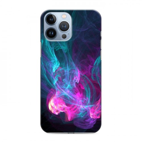 Дизайнерский силиконовый чехол для Iphone 13 Pro Max Абстракции Дым