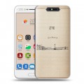 Полупрозрачный дизайнерский пластиковый чехол для ZTE Blade V8 Санкт-Петербург