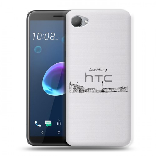 Полупрозрачный дизайнерский пластиковый чехол для HTC Desire 12 Санкт-Петербург