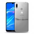 Полупрозрачный дизайнерский пластиковый чехол для Huawei Y6 (2019) Санкт-Петербург