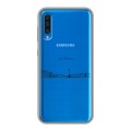 Полупрозрачный дизайнерский пластиковый чехол для Samsung Galaxy A50 Санкт-Петербург