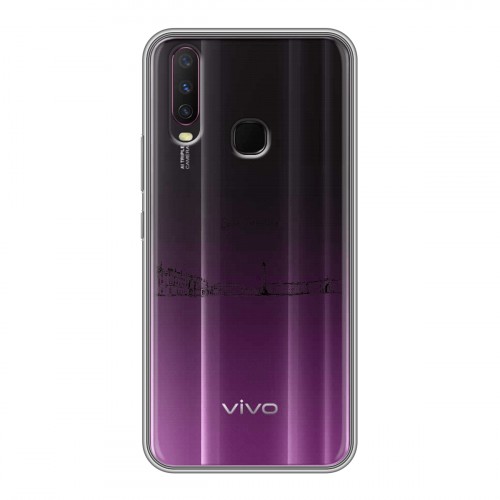 Полупрозрачный дизайнерский силиконовый чехол для Vivo Y17 Санкт-Петербург