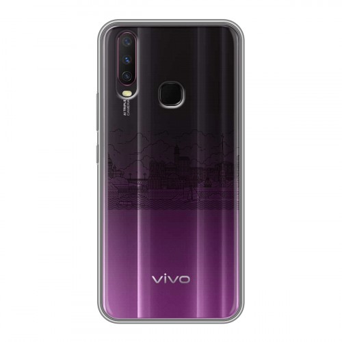 Полупрозрачный дизайнерский силиконовый чехол для Vivo Y17 Санкт-Петербург