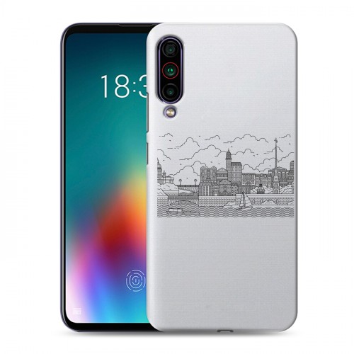 Полупрозрачный дизайнерский силиконовый чехол для Meizu 16T Санкт-Петербург