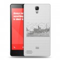 Полупрозрачный дизайнерский пластиковый чехол для Xiaomi RedMi Note Санкт-Петербург