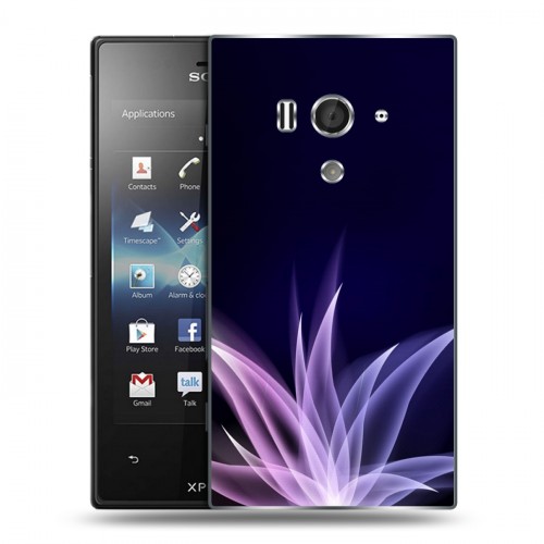 Дизайнерский пластиковый чехол для Sony Xperia acro S Абстракции Дым