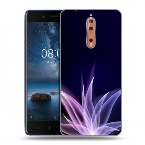 Дизайнерский пластиковый чехол для Nokia 8 Абстракции Дым