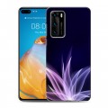 Дизайнерский силиконовый с усиленными углами чехол для Huawei P40 Абстракции Дым